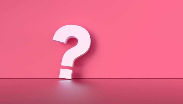 verispy background check service white question mark on pink background